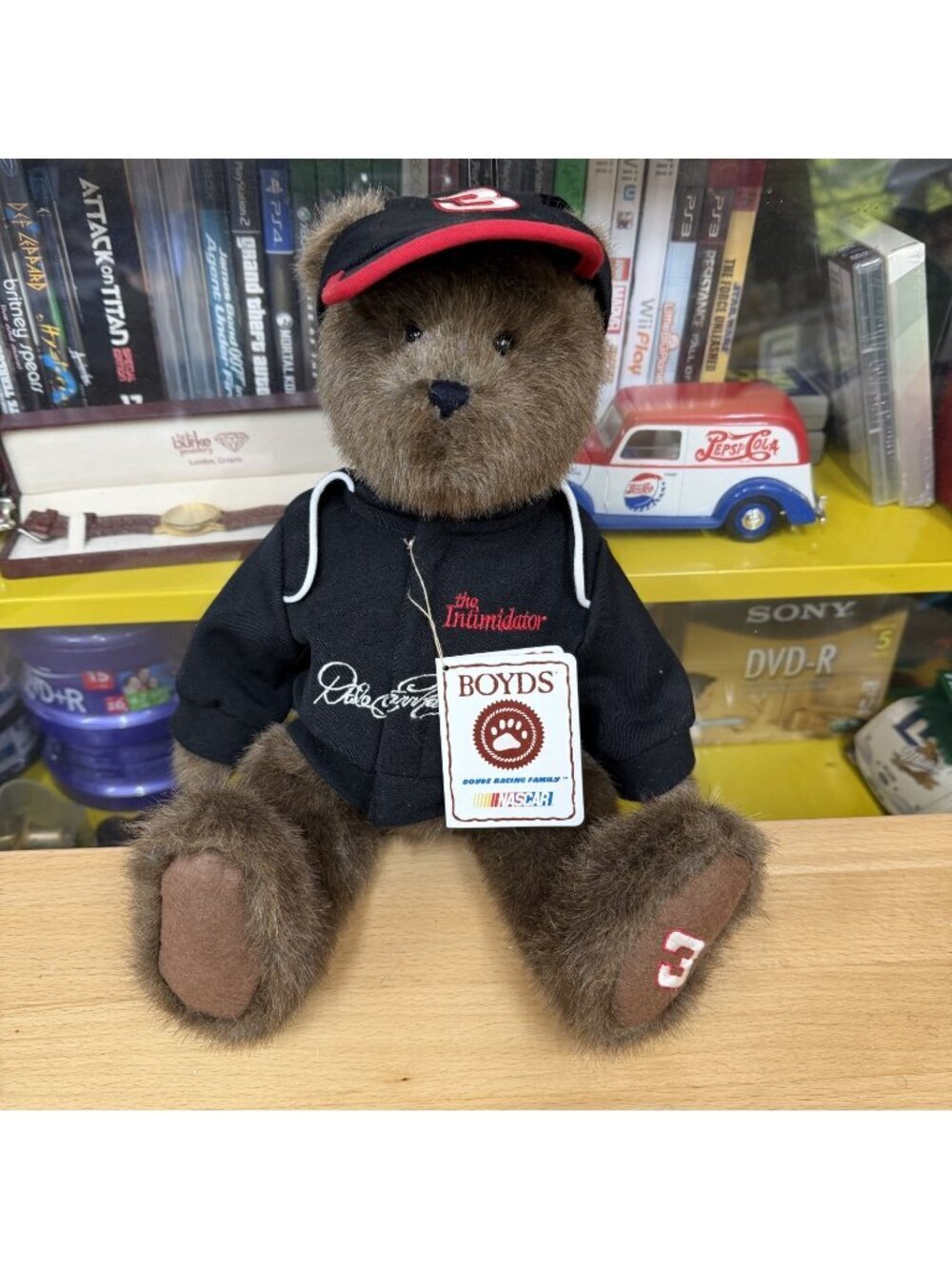 Boyds Bears Plush DALE EARNHARDT #3 JACKET CAP Nascar Racing The Intimidator